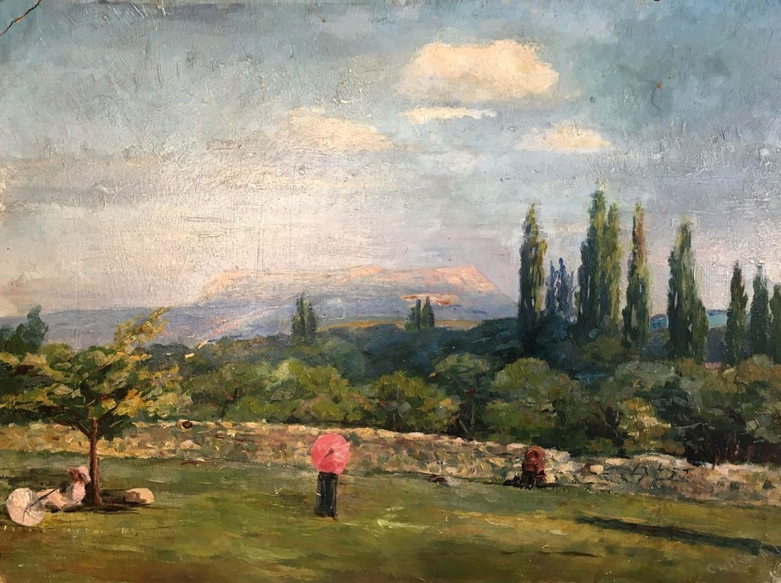 Oil painting In the garden Andrey Simor (1 of 10)