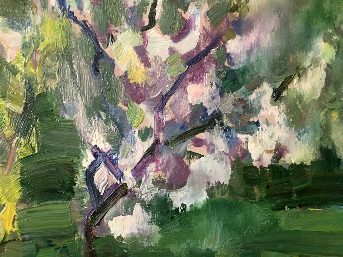 Oil painting Garden landscape Gantman Moisey Faibovich - 9