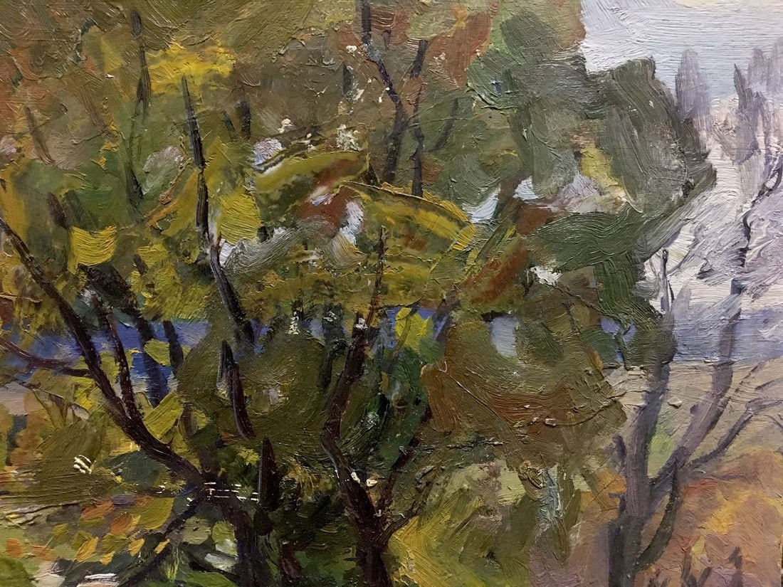Oil painting Forest landscape - 4