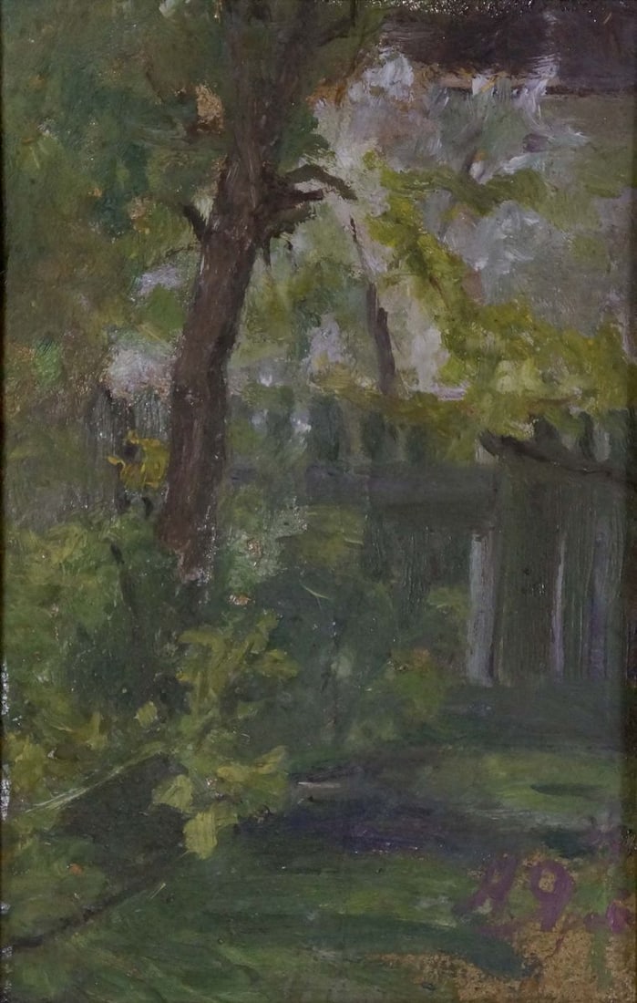 Oil painting View from the yard Yarovoy Nikolay Nikolaevich - 2