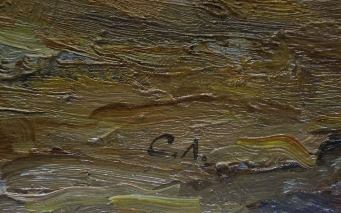 Oil painting In the forest on the outskirts - 6