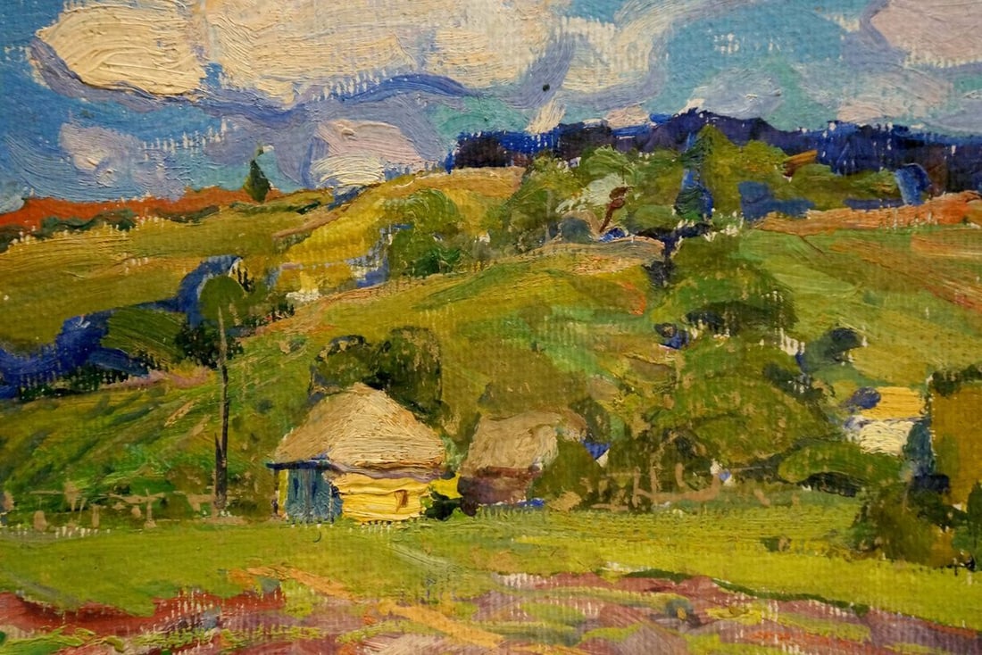 Oil painting Rural landscape Fomin Anatoly Nikiforovich - 3