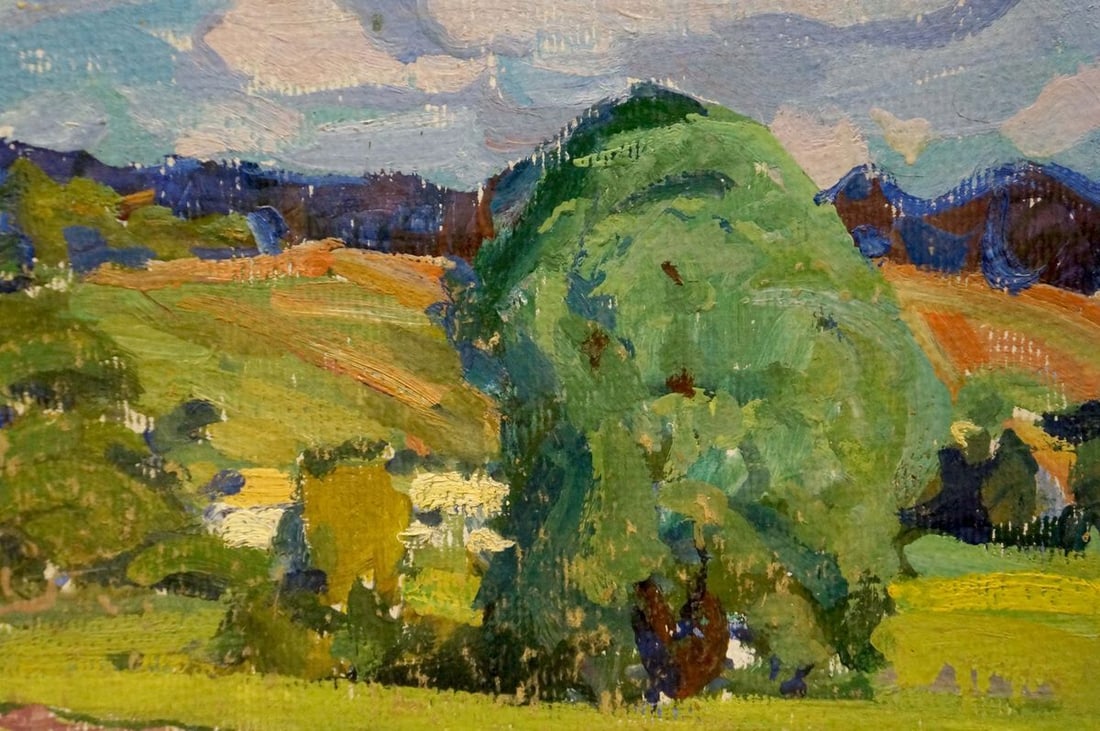 Oil painting Rural landscape Fomin Anatoly Nikiforovich - 4