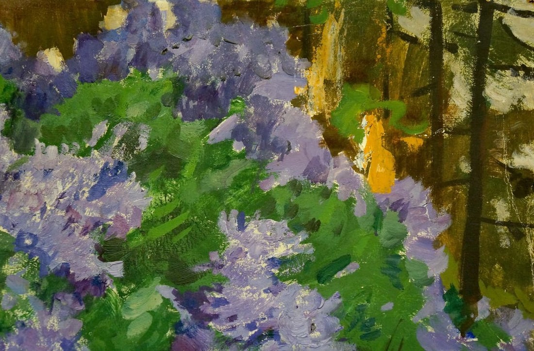 Oil painting Among the lilacs Gulyayev A. G. - 4