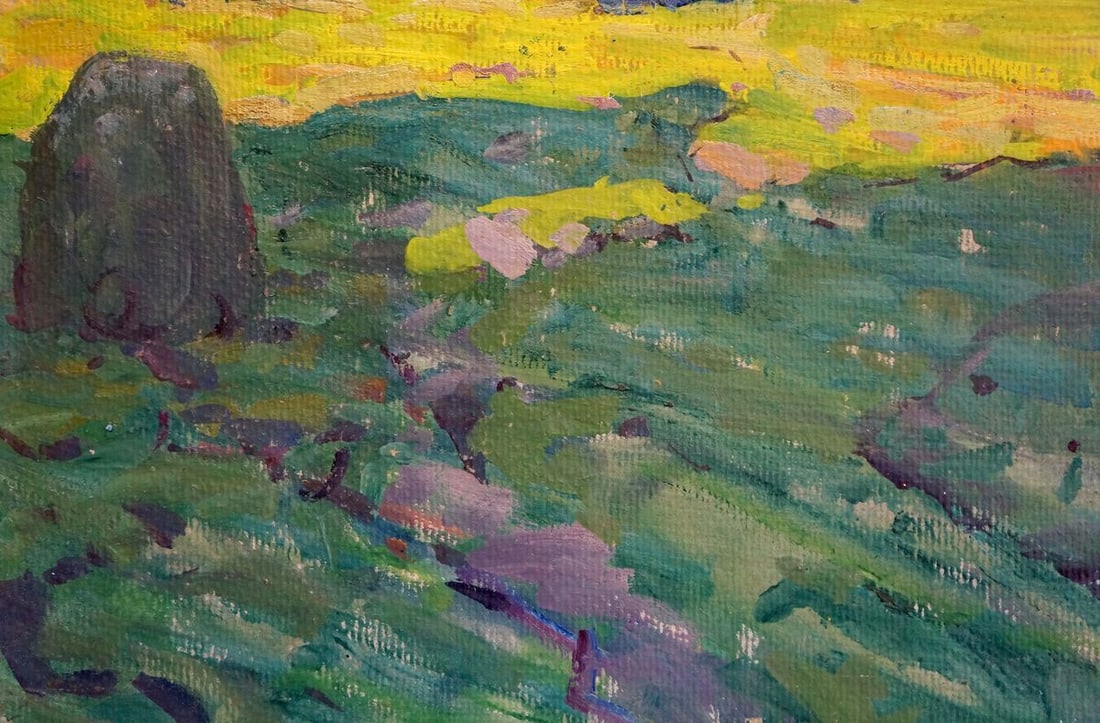 Oil painting Morning in the meadow Fomin Anatoly Nikiforovich - 2