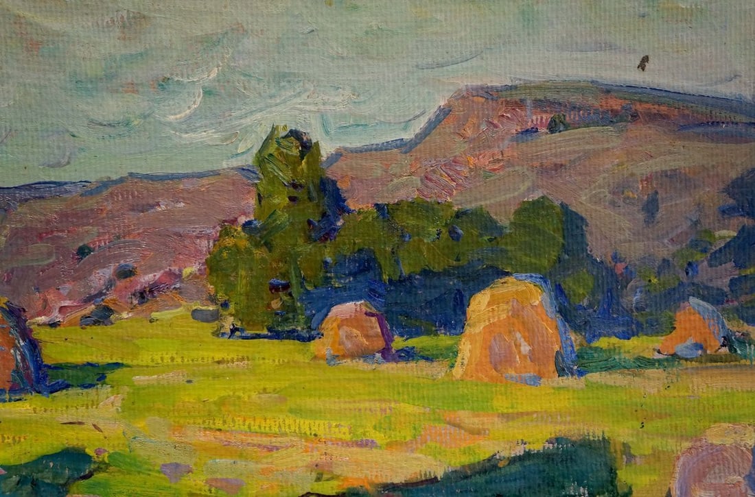 Oil painting Morning in the meadow Fomin Anatoly Nikiforovich - 4