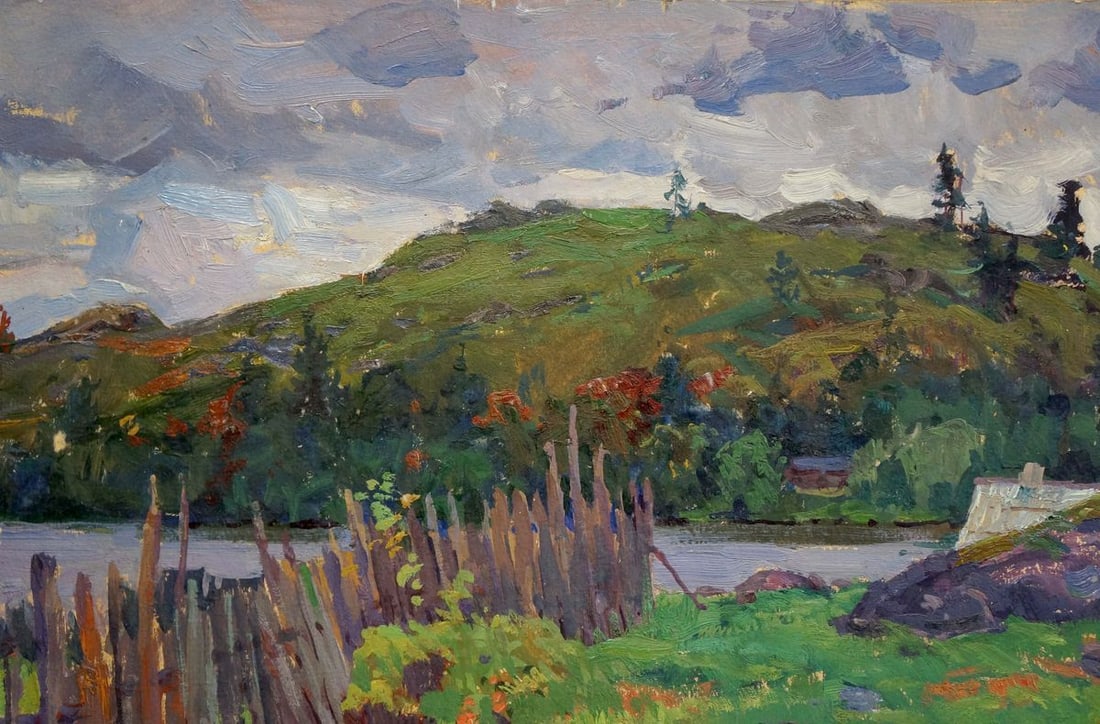 Oil painting In the village Fomin Anatoly Nikiforovich - 3