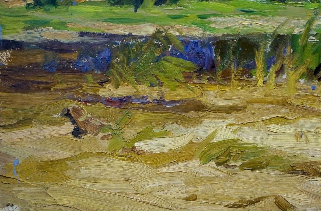Oil painting Landscape with a river Kolosovsky Georgy Sergeevich - 2