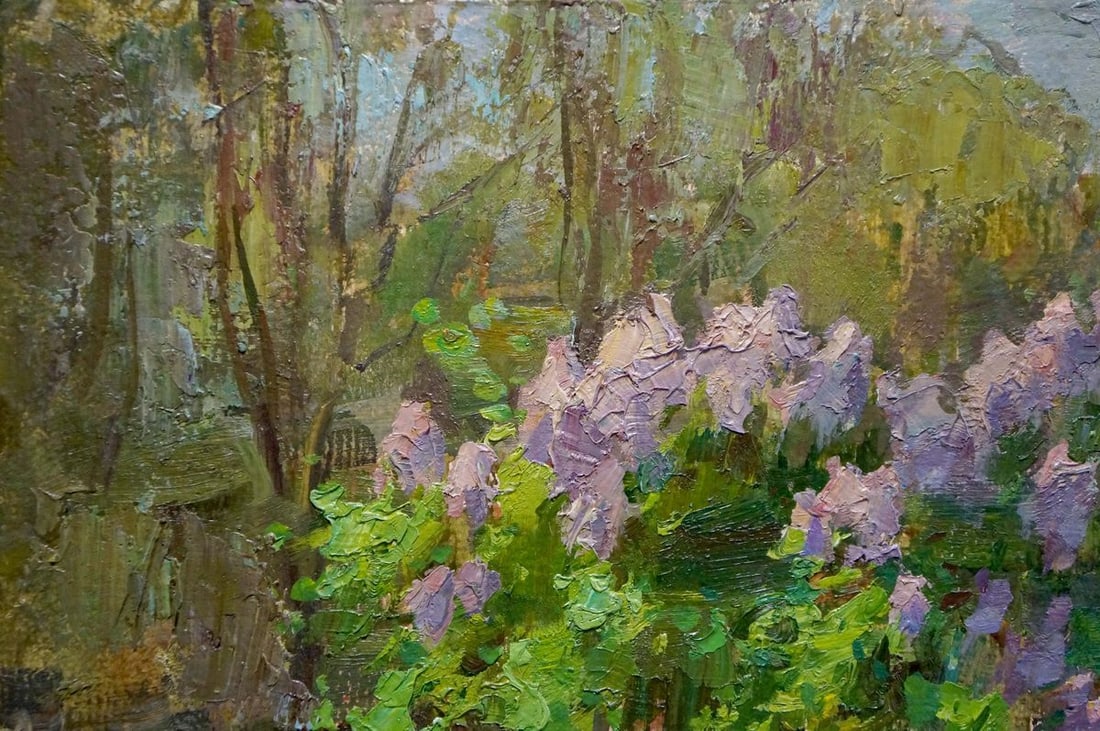 Oil painting Lilac blooms Olkhov Vladimir Nikolaevich - 3