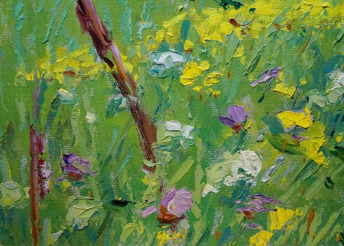 Oil painting Haystacks Sevastyanov Viktor Grigorievich - 2