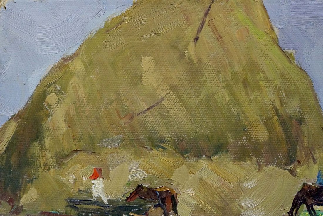 Oil painting Haystacks Sevastyanov Viktor Grigorievich - 4