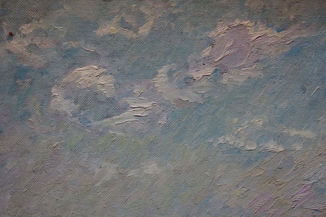 Oil painting Sevastyanov Viktor Grigorievich Field landscape - 3