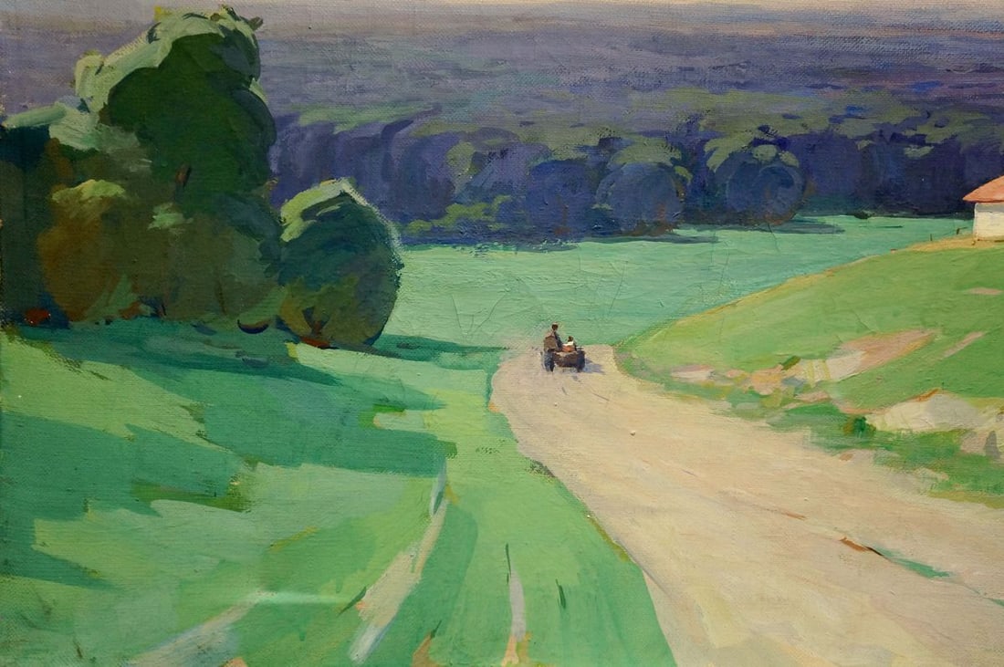 Oil painting Forest landscape - 2