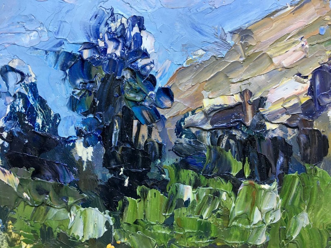Oil painting Courtyard landscape Popov I. A. - 3