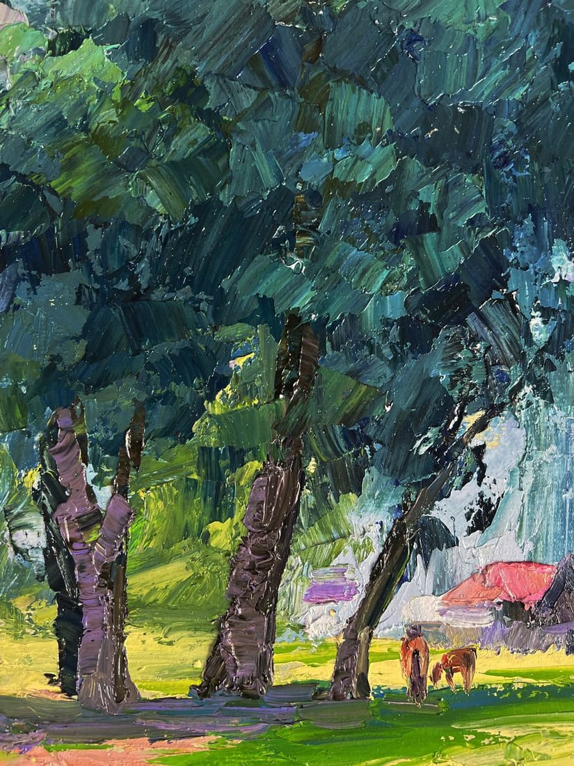 Oil painting Trees near the village Boris Serdyuk - 6