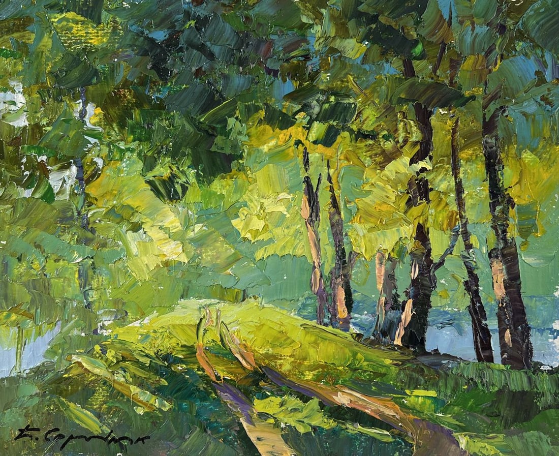 Oil painting The youth of nature Boris Serdyuk - 3