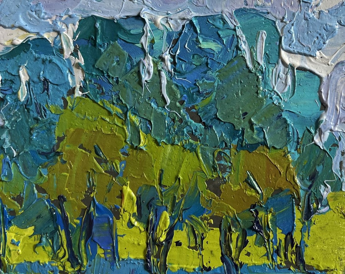 Oil painting To the other side Oksana Kalenyuk - 4