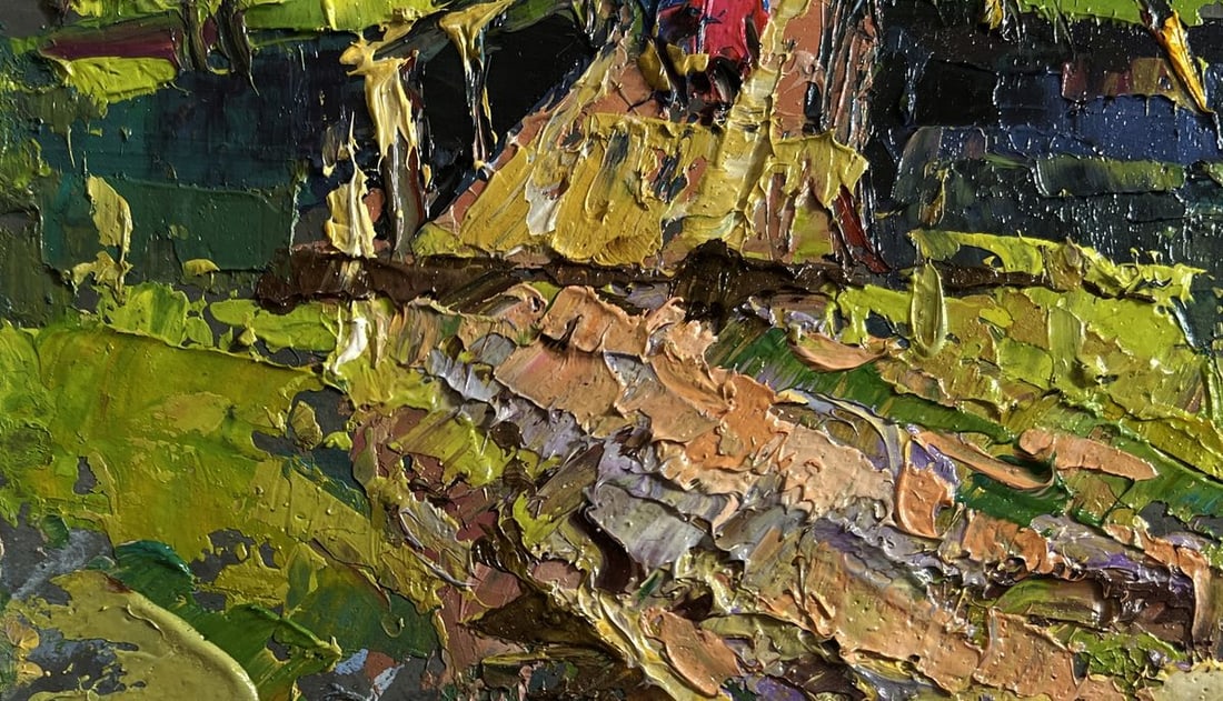 Oil painting To the other side Oksana Kalenyuk - 5