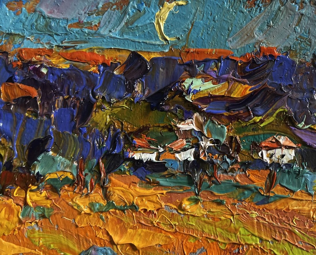 Oil painting Moonlit night Alex Kalenyuk - 4