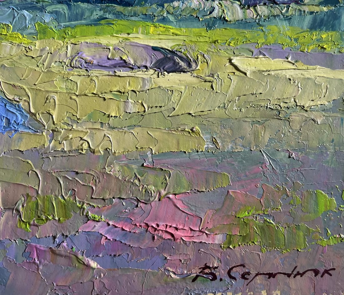 Oil painting Preparing for winter Boris Serdyuk - 9