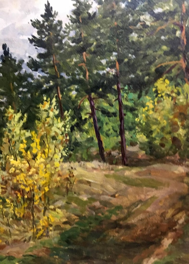 Oil double painting summer nature A. Cherkas - 2