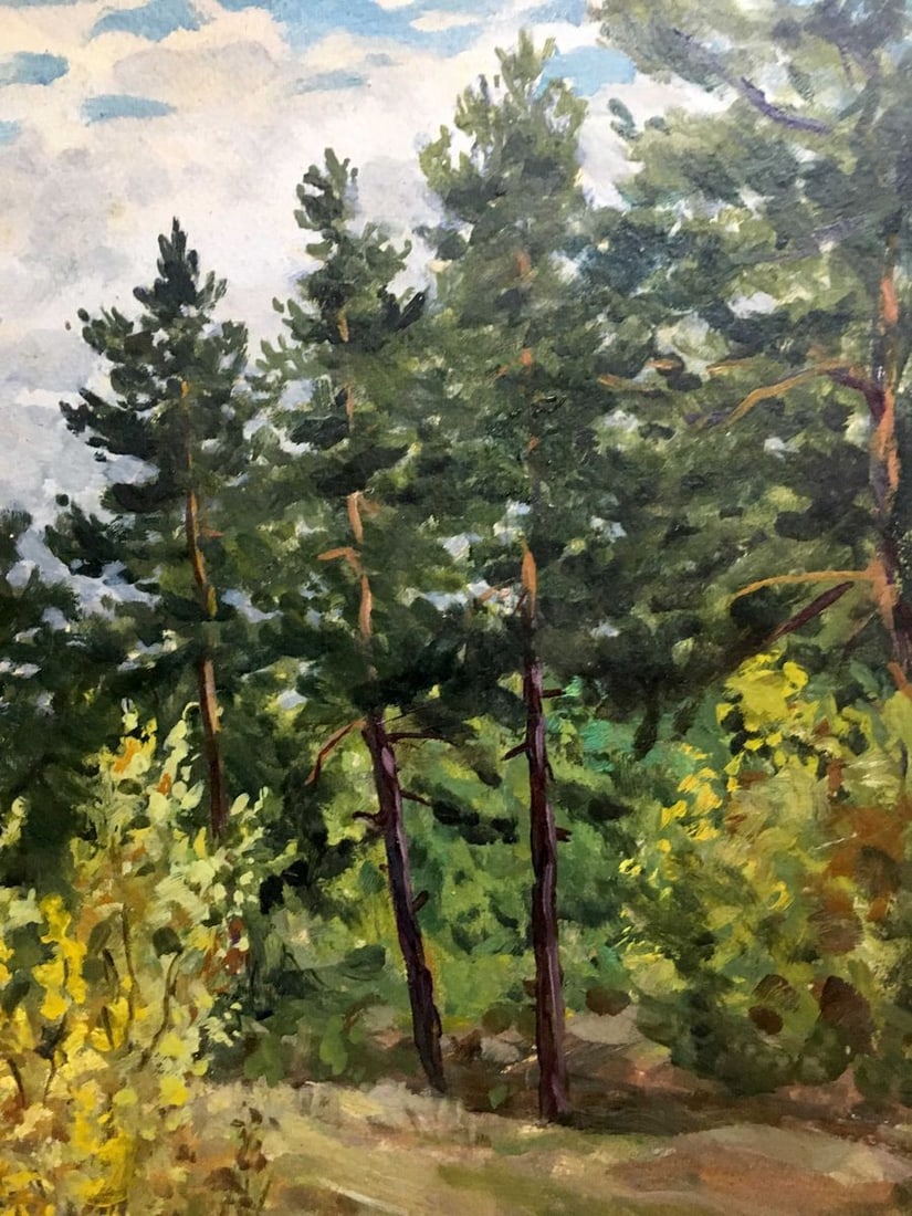 Oil double painting summer nature A. Cherkas - 3