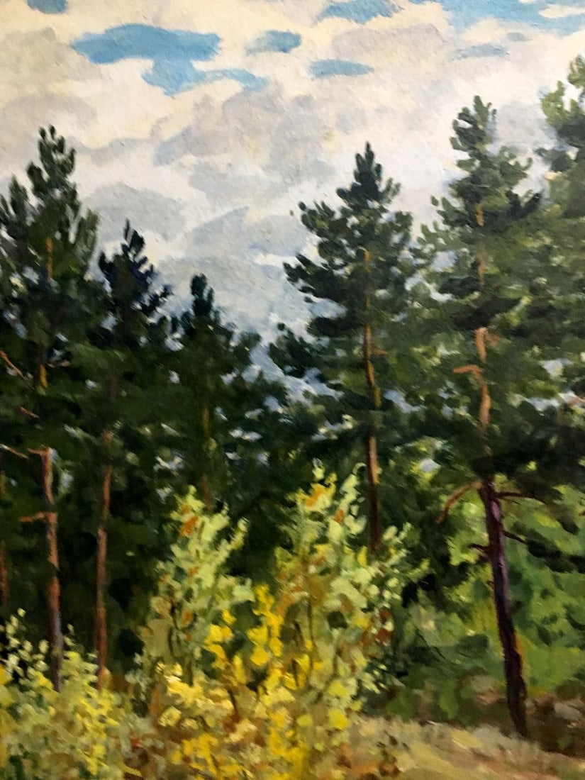 Oil double painting summer nature A. Cherkas - 4