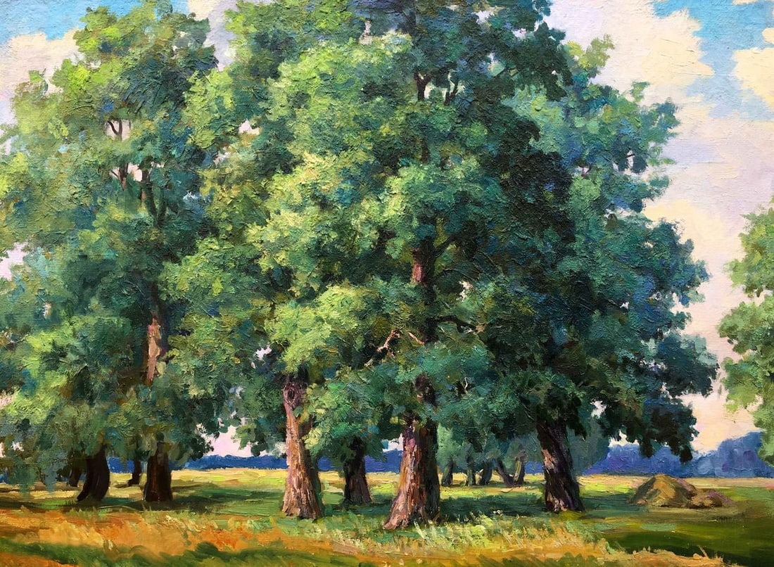 Oil painting forest landscape Nepiypivo Vasily Ignatievich: Title: Oil painting forest landscape Nepiypivo Vasily Ignatievich Description: No.372 * TITLE: "Forest landscape" * ARTISTS: Nepiypivo Vasily Ignatievich (copy) * SIZE: 78x117 cm/'30.70x46.06 inches' 
