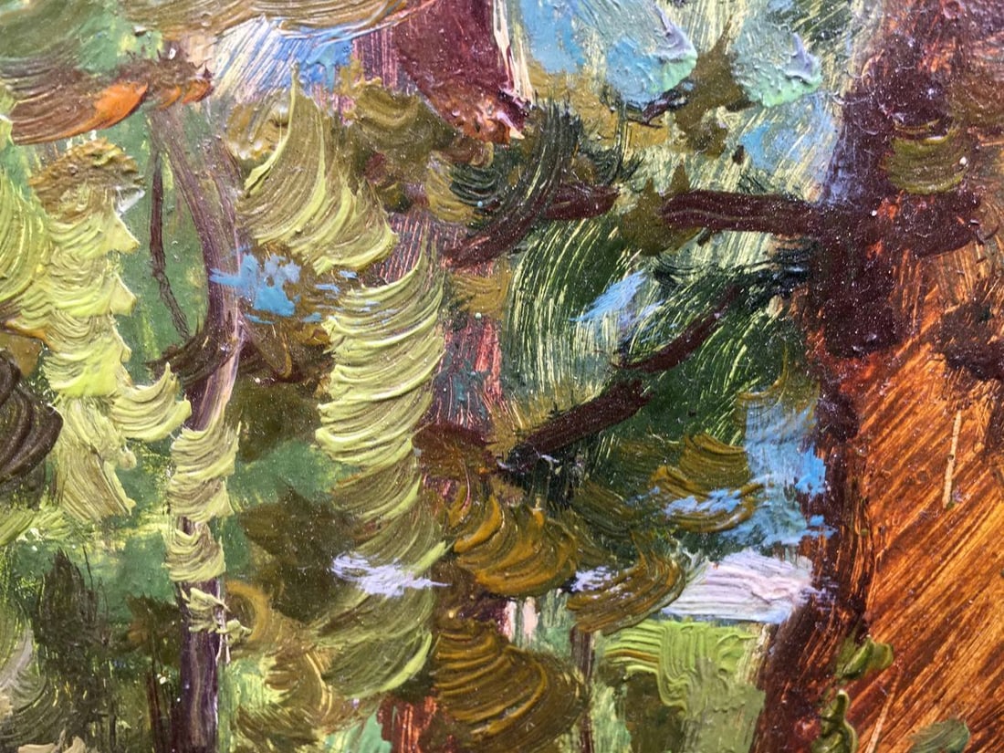 Oil painting forest landscape Aleksandrochkin Yuri Mikhailovich - 5