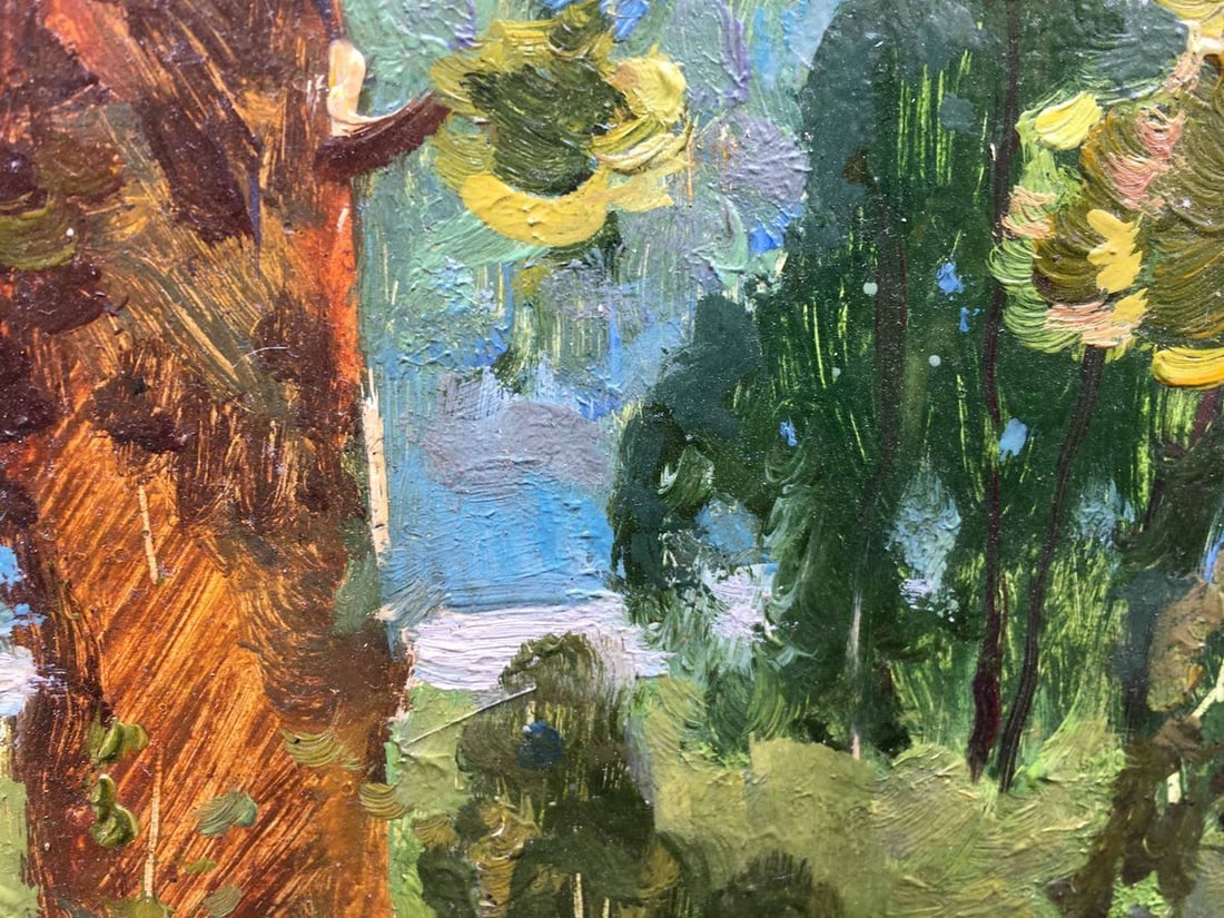 Oil painting forest landscape Aleksandrochkin Yuri Mikhailovich - 8
