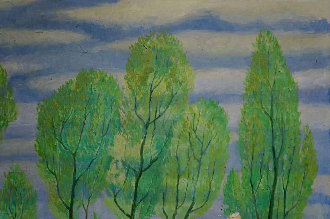 Oil painting Green landscape Daniil Georgievich Narbut - 4