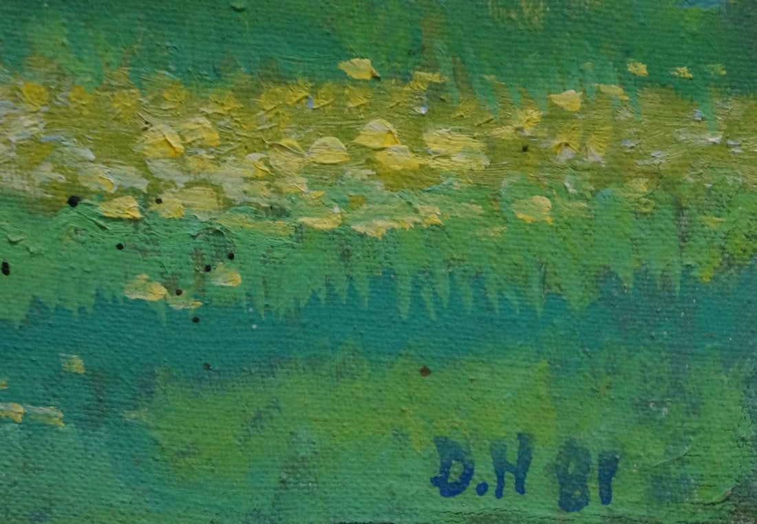 Oil painting Green landscape Daniil Georgievich Narbut - 6