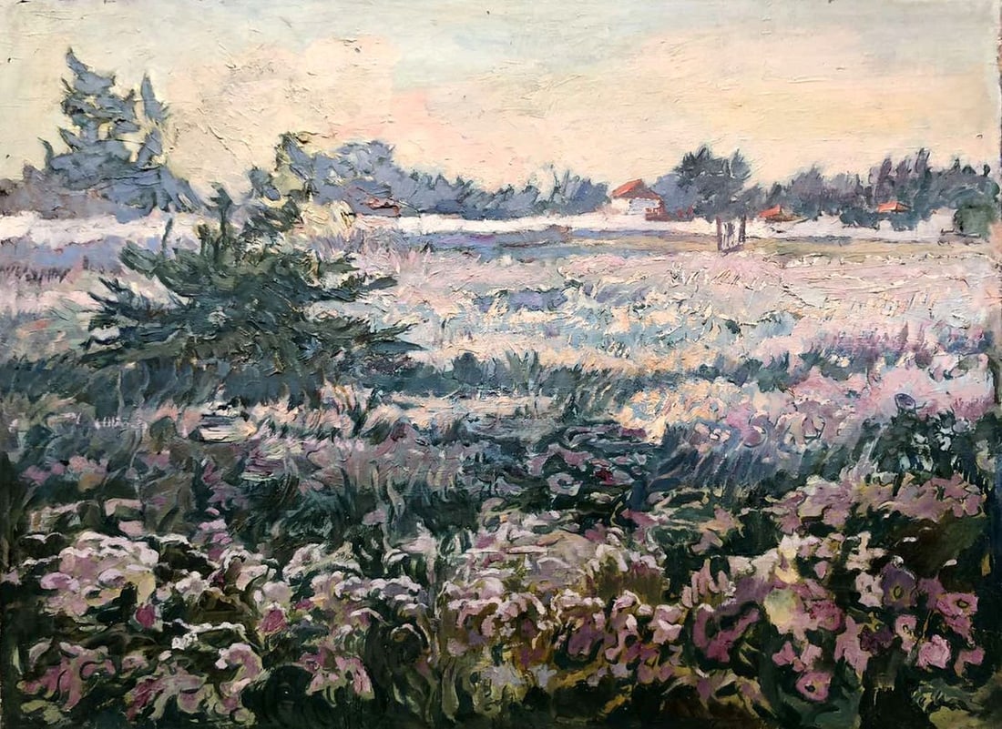 Oil painting Flower field Sambur Arkady Gesejonovich (1 of 8)