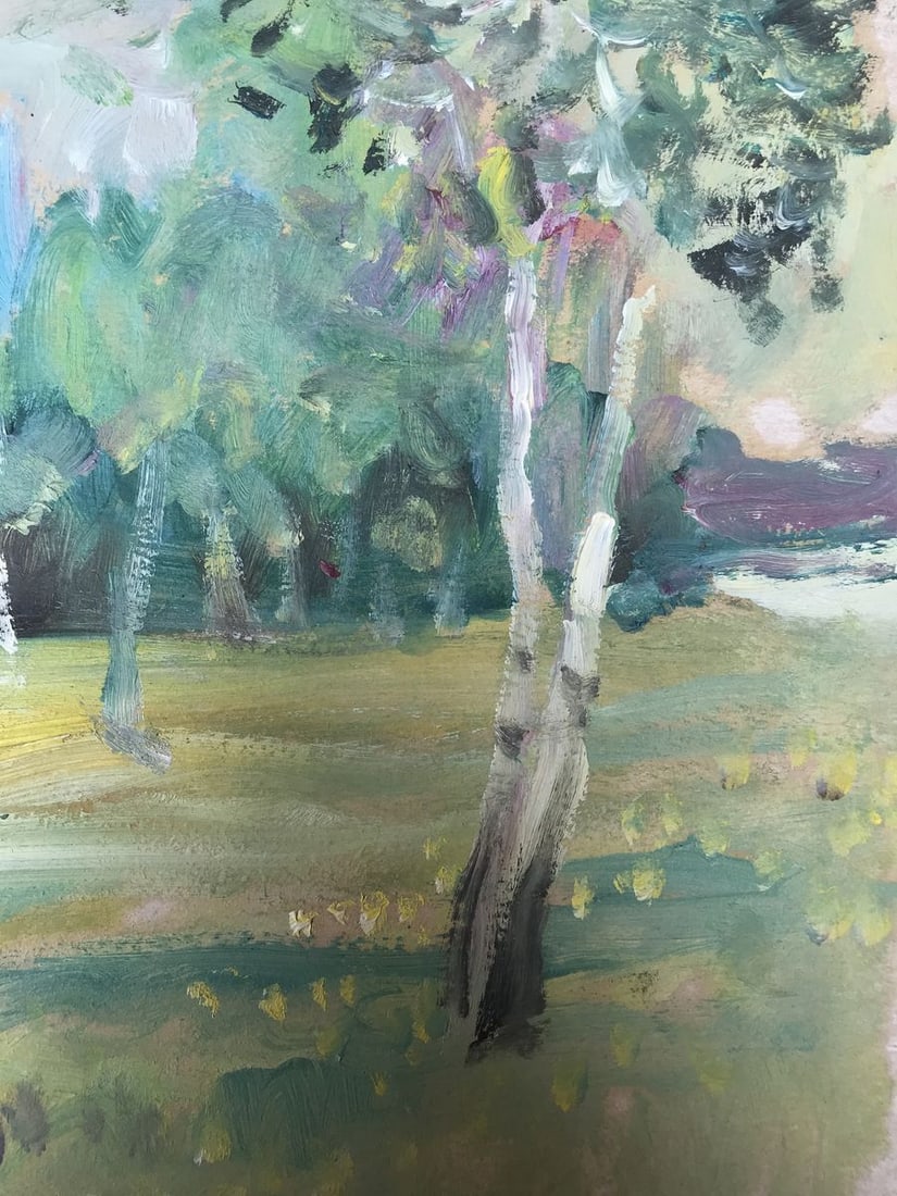 Oil painting Forest landscape Unknown artist - 10