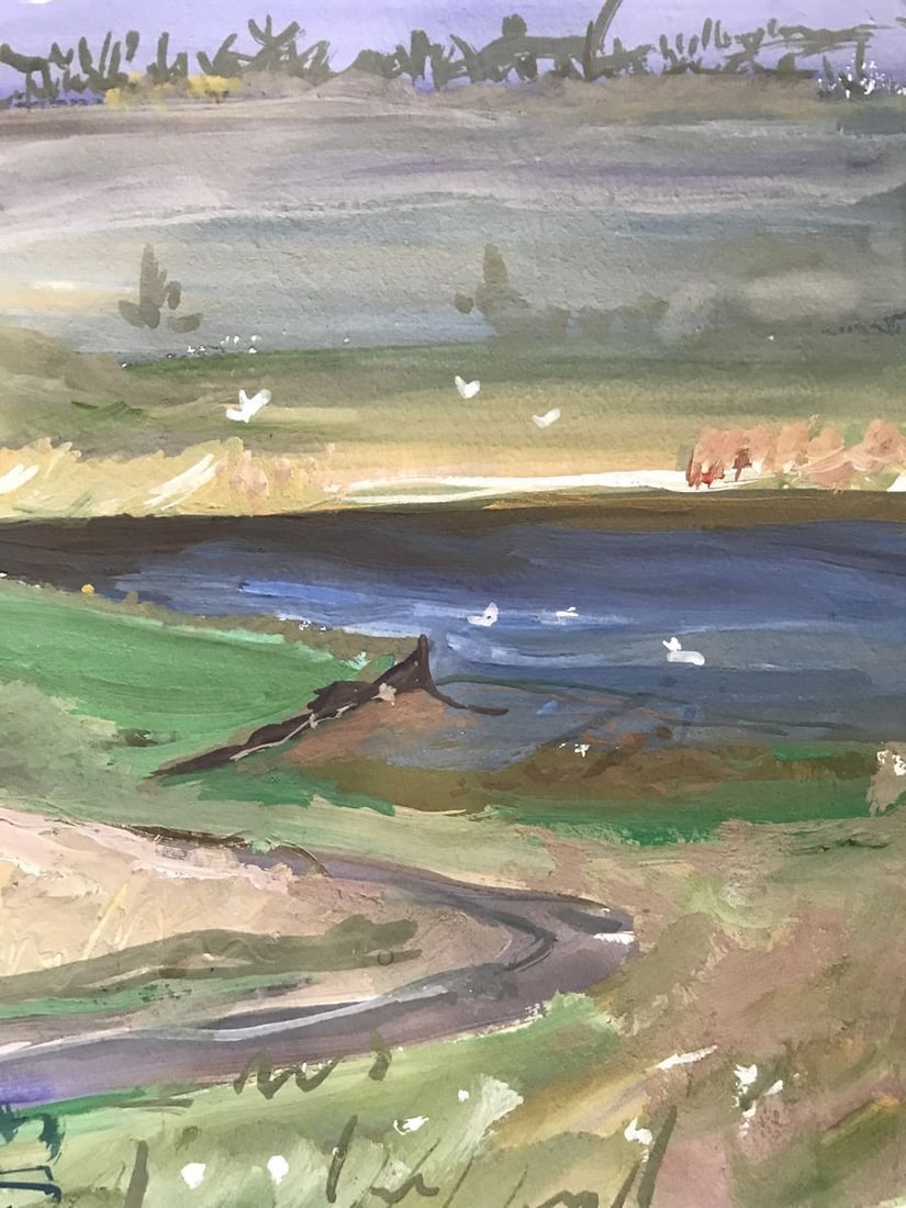 Oil painting It's raining Unknown artist - 11