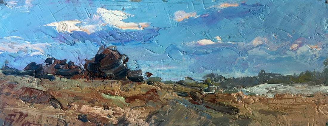 Oil painting Quiet evening Alexander Nikolaevich Cherednichenko (1 of 12)