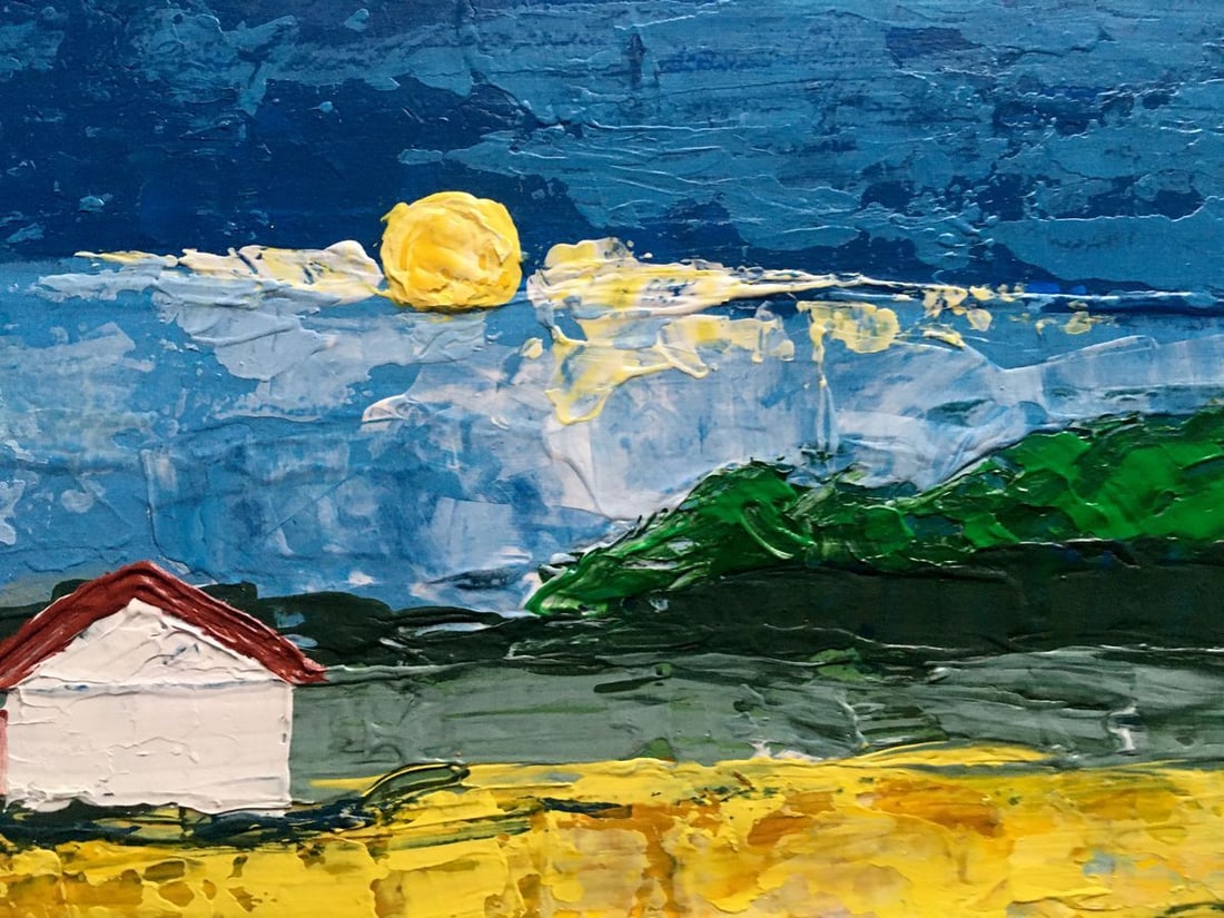 Oil painting House by the coast Zadorozhnya V. V. - 11
