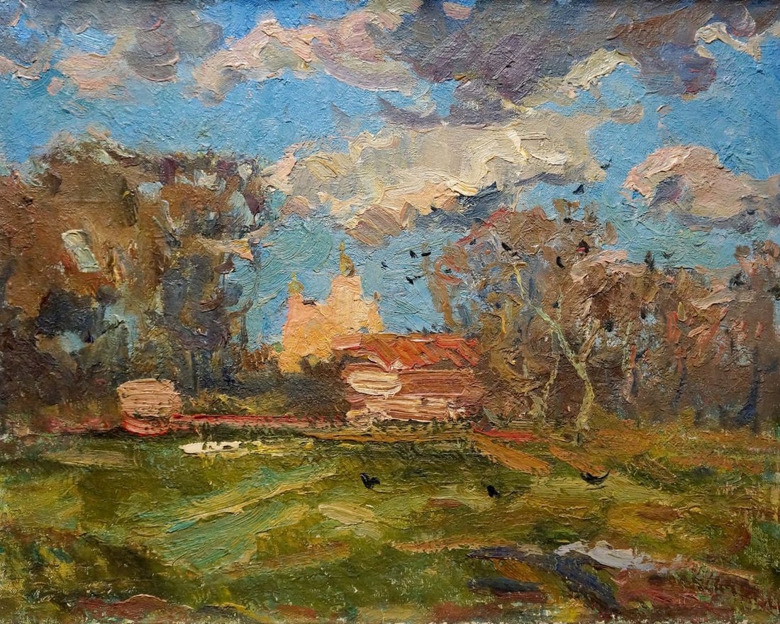 Oil painting Natural landscape Sevastyanov Viktor Grigorievich: Title: Oil painting Natural landscape Sevastyanov Viktor Grigorievich Description: No.Verns 763 *** ABOUT THIS PAINTING *** * TITLE: "Natural landscape" * ARTISTS: Sevastyanov Viktor Grigorievich * SI