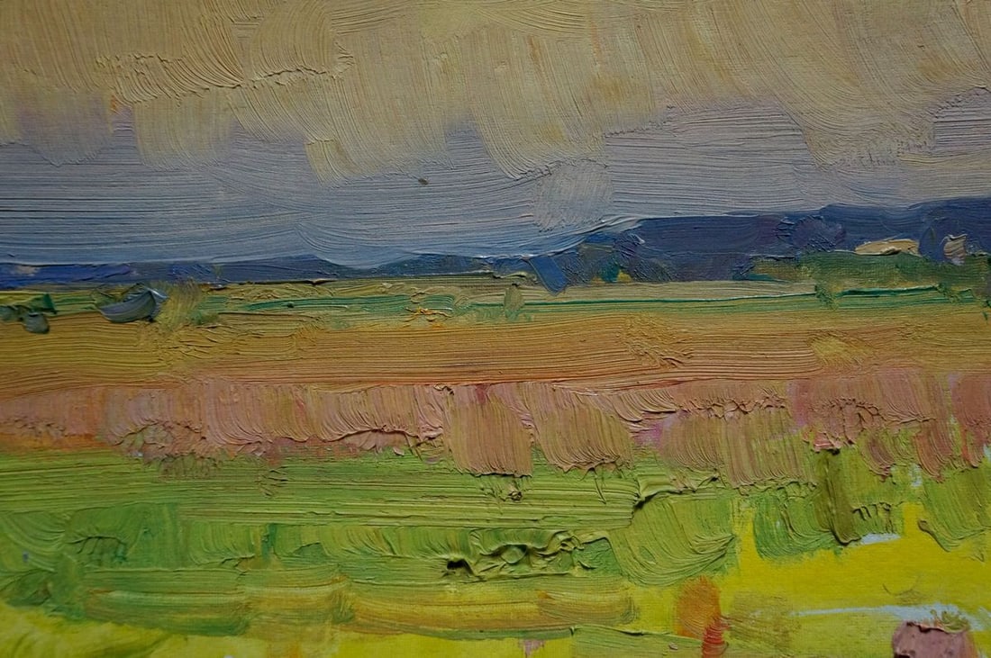Oil painting Field landscape Koshtelyanchuk Leonty Filippovich - 6
