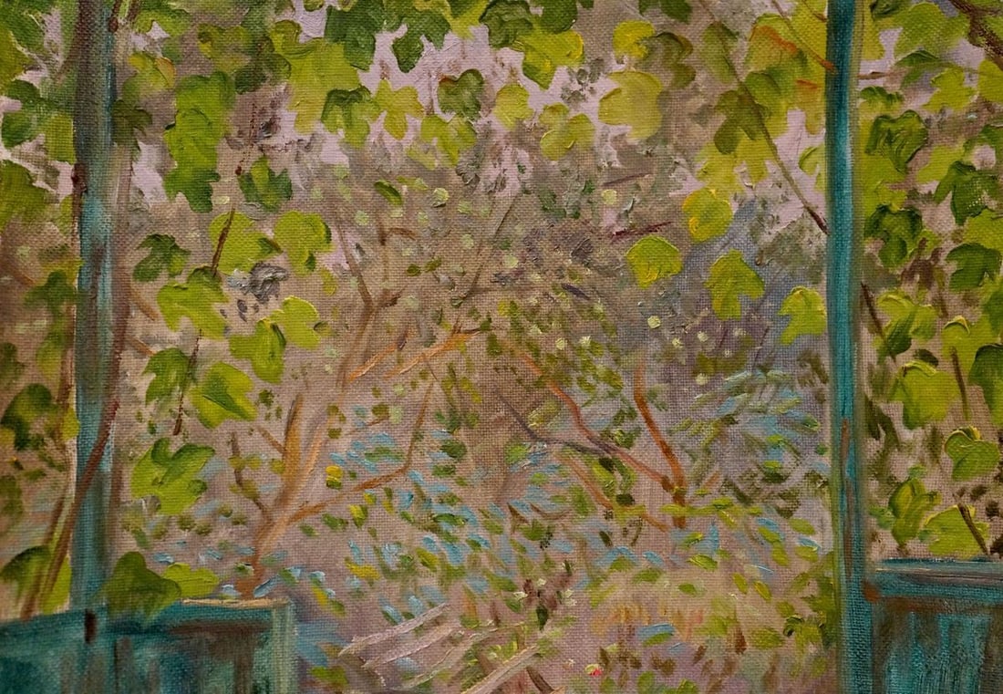 Oil painting Overlooking the courtyard Chernikov Nikolay Vladimirovich - 6