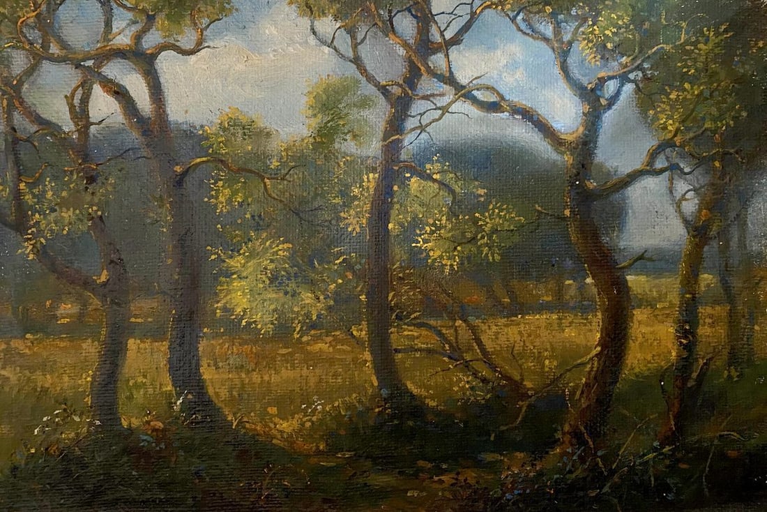 Oil painting Noon Litvinov Oleg Arkad'yevich: Title: Oil painting Noon Litvinov Oleg Arkad'yevich Description: No.Litv 309 *** ABOUT THIS PAINTING *** * TITLE: "Noon" * ARTISTS: Litvinov Oleg Arkad'yevich * SIZE: 31.5x21 cm/'12.40x8.26 inches' * 