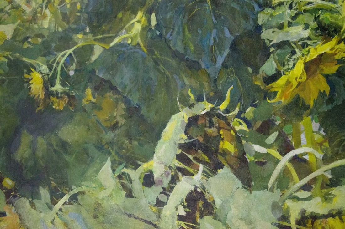 Oil painting Sunflowers are growing Sidoruk Vladimir Fedorovich - 3