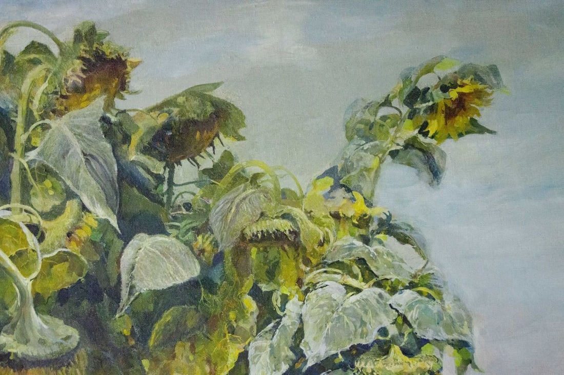 Oil painting Sunflowers are growing Sidoruk Vladimir Fedorovich - 6