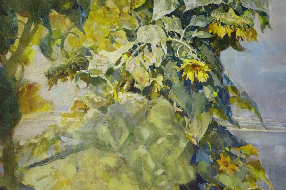 Oil painting Sunflowers are growing Sidoruk Vladimir Fedorovich - 8