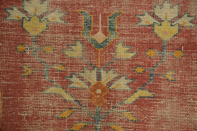 Antique Oushak Turkish Wool Rug 4x7 - 6