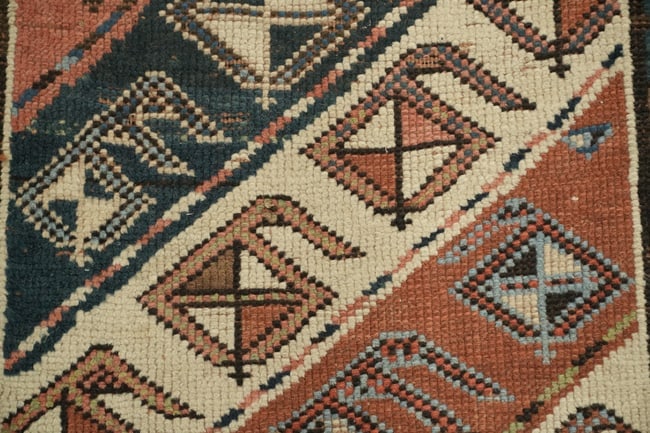 Pre-1900 Antique Kazak Oriental Runner Rug 3x11 - 10