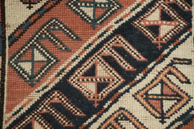 Pre-1900 Antique Kazak Oriental Runner Rug 3x11 - 7