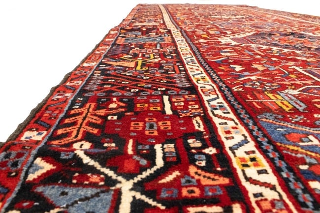 Vintage Red Tribal 5X13 Karajeh Persian Runner Rug - 12
