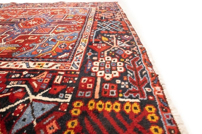Vintage Red Tribal 5X13 Karajeh Persian Runner Rug - 13