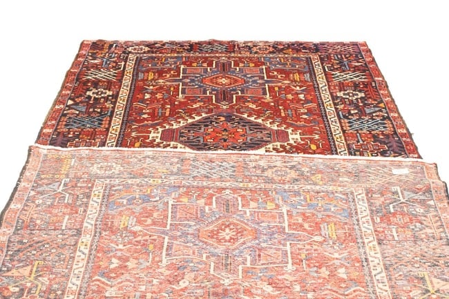 Vintage Red Tribal 5X13 Karajeh Persian Runner Rug - 15